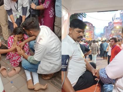 722 Ganesh devotees receive emergency treatment during Pune's Visarjan procession, 48 admitted to hospital | Pune Visarjan 2025: पुण्याच्या विसर्जन मिरवणुकीत ७२२ गणेशभक्तांवर आपत्कालीन उपचार, ४८ जण रुग्णालयात दाखल 722 Ganesh devotees receive emergency treatment during Pune's Visarjan procession, 48 admitted to hospital | Pune Visarjan 2025: पुण्याच्या विसर्जन मिरवणुकीत ७२२ गणेशभक्तांवर आपत्कालीन उपचार, ४८ जण रुग्णालयात दाखल