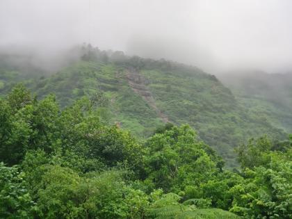 Part of Tikona fort in Maval taluka collapsed An atmosphere of fear among the villagers at the base | Tikona Fort: मावळ तालुक्यातील तिकोणा किल्ल्याचा काही भाग कोसळला; पायथ्याशी असणाऱ्या ग्रामस्थांमध्ये भीतीचे वातावरण