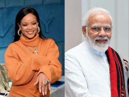 Rihanna tweets in support of farmers 'one step ahead' of narendra Modi on Twitter | शेतकऱ्यांच्या समर्थनार्थ ट्विट करणारी 'रिहाना' ट्विटरवर मोदींपेक्षा 'एक पाऊल पुढे'