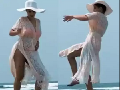 Nora Fatehi dances by the beach in latest Instagram video: Living my best life | अबब.... नोरा फतेहीच्या डान्सिंग व्हिडीओने सोशल मीडियावर लावली आग, 2 तासांतच 10 लाखाहून अधिक लोकांना पाहिला