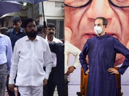 Former Chief Minister and Shiv Sena party chief Uddhav Thackeray has entered Shivtirtha. | उद्धव ठाकरे शिवतीर्थावर दाखल; एकनाथ शिंदेंही बीकेसीत पोहचले, थोड्याच वेळात तोफ धडाडणार