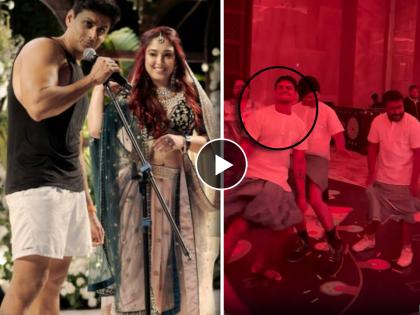 ira khan husband nupur shikhare lungi dance aamir khan son in law video viral | लग्नातील बनियनवरील एन्ट्री नंतर आता लुंगीवर आला नुपूर, आमिरच्या जावयाचा डान्स व्हिडिओ होतोय व्हायरल