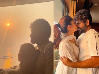 Nayantara shared a romantic photo with her husband Vignesh on his birthday | पती विग्नेशच्या मिठीमध्ये नयनतारा, रोमँटिक फोटो शेअर करत दिल्या वाढदिवसाच्या शुभेच्छा