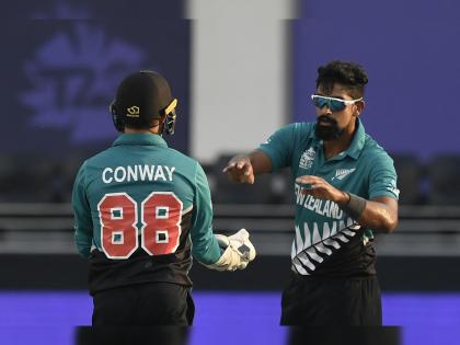 T20 World Cup, NZ vs NAM : Third consecutive win for New Zealand, beat Namibia by 52 runs, No help for India  | T20 World Cup, NZ vs NAM : न्यूझीलंडनं सलग तिसरा विजय मिळवला; टीम इंडियासमोर स्कॉटलंडविरुद्ध सेट केलं टार्गेट