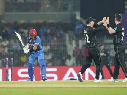 ICC ODI World Cup NZ vs AFG Live : New Zealand Beat Afghanistan by 149 runs, Top on Point Table  | NZ vs AFG Live : न्यूझीलंडचा विजयी चौकार! अफगाणिस्तानला 'जमिनीवर' आणून भारताला दिला झटका