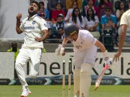 England vs India, 2nd Test Day 5 Akash Deep Strikes Early And Get Wickets Of Ollie Pope And Harry Brook Back To Back Over | पाऊस थांबला! लगेच आकाश दीपचा 'हमला'! बॅक टू बॅक ओव्हरमध्ये दोन विकेट्स अन् इंग्लंडचा अर्धा संघ तंबूत (VIDEO)