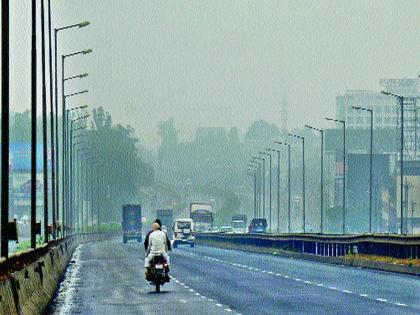 No sunlight throughout the day! The effect of 'Oki' storm on the city is cloudy and rainy throughout the day | दिवसभर नाही सूर्यदर्शन! शहरावर ‘ओखी’ वादळाचा परिणाम दिवसभर आभाळ आणि पावसाची रिमझिम