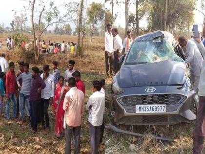 Strange accident in Arjuni Morgaon; The vehicle fell about 500 feet, one killed, one survived | अर्जुनी मोरगावात विचित्र अपघात; वाहन चक्क ५०० फूट लांब पडले, एकाचा मृत्यू, एक बचावला