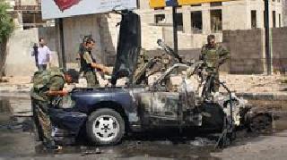 Syrian blast; 40 soldiers killed | सिरियात स्फोट; ४० सैनिक ठार