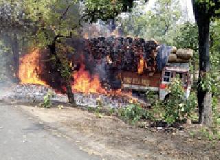 About 220 bodies burnt in the truck | ट्रकमधील २२0 बोद जळून खाक About 220 bodies burnt in the truck | ट्रकमधील २२0 बोद जळून खाक