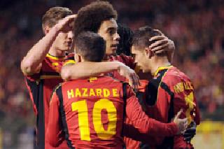 Belgium's winning salute | बेल्जियमची विजयी सलामी Belgium's winning salute | बेल्जियमची विजयी सलामी