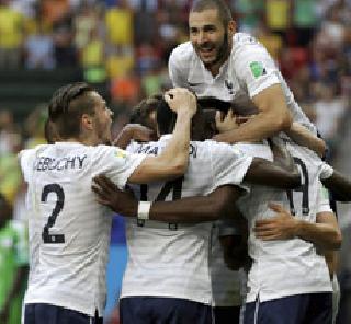 Pogba's round in France's last eight | पोग्बाच्या गोलने फ्रान्स अंतिम आठमध्ये