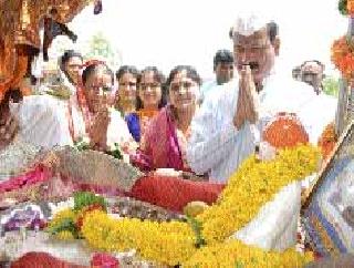 पालखीचे उत्साहात स्वागत