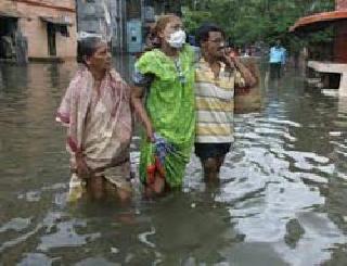 Seven ocean water entered the house | सातपाटीत समुद्राचे पाणी घरात घुसले Seven ocean water entered the house | सातपाटीत समुद्राचे पाणी घरात घुसले