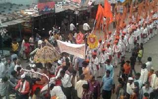Welcome to the palanquin's palanquin | तेजस्वी महाराजांच्या पालखीचे स्वागत Welcome to the palanquin's palanquin | तेजस्वी महाराजांच्या पालखीचे स्वागत