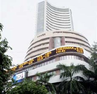 The Bombay Stock Exchange reaches the week low | मुंबई शेअर बाजार पोहोचला आठवडय़ाच्या नीचांकावर