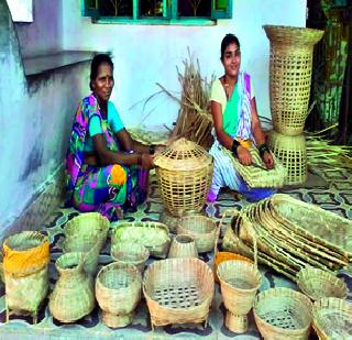 Supporting women: The lure of the turquoise business! | महिलांना आधार देणा:या बुरूड व्यवसायाला हवा लोकाश्रय!