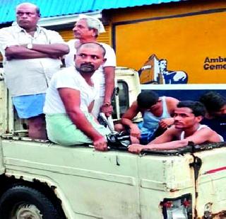Open air: Police Station Station | उघडय़ावर बसणा:यांना पोलीस स्टेशनची हवा Open air: Police Station Station | उघडय़ावर बसणा:यांना पोलीस स्टेशनची हवा