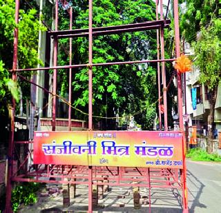 Pavilion without a single pole | एकाही खड्डय़ाशिवाय मंडप Pavilion without a single pole | एकाही खड्डय़ाशिवाय मंडप