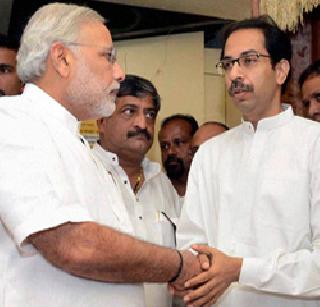 Modi's intervention for keeping the alliance unbroken | युती अभंग राहण्यासाठी मोदींची मध्यस्थी Modi's intervention for keeping the alliance unbroken | युती अभंग राहण्यासाठी मोदींची मध्यस्थी