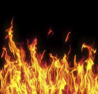 Older couple's coal in the fire in the house | घराला लागलेल्या आगीत वृद्ध दाम्पत्याचा कोळसा