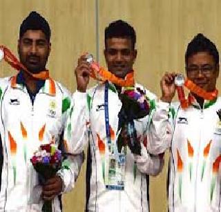 25m Silver in the center fire pistol | २५ मी. सेंटर फायर पिस्तूलमध्ये रौप्य 25m Silver in the center fire pistol | २५ मी. सेंटर फायर पिस्तूलमध्ये रौप्य