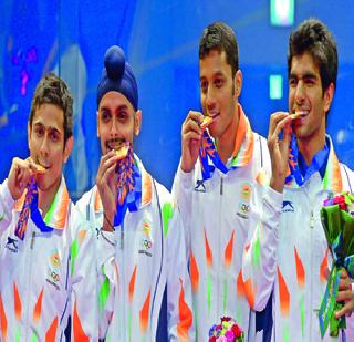 Gold medal for India, 11 medals in day | भारतासाठी सुवर्णदिन, दिवसात 11 पदके Gold medal for India, 11 medals in day | भारतासाठी सुवर्णदिन, दिवसात 11 पदके