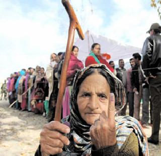 In Jammu and Kashmir 71 percent and Jharkhand 62 percent polling | जम्मू-काश्मिरात 71 टक्के तर झारखंडमध्ये 62 टक्के मतदान