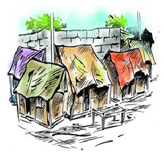'Houses to the hut near the airport' | ‘विमानतळाजवळच्या झोपडीवासीयांना घरे द्या’ 'Houses to the hut near the airport' | ‘विमानतळाजवळच्या झोपडीवासीयांना घरे द्या’