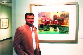 The painting by the Sawant brothers in China has been tricolor | चित्रकार सावंत बंधुंनी चीनमध्ये फडकविला तिरंगा