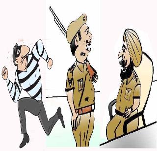 House burglary escape from police custody | पोलीस कोठडीतून घरफोड्याचे पलायन