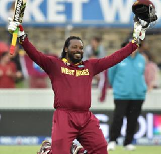 Chris Gayle storms into double century in World Cup | ख्रिस गेलचा झंझावात, वर्ल्डकपमध्ये ठोकले द्विशतक