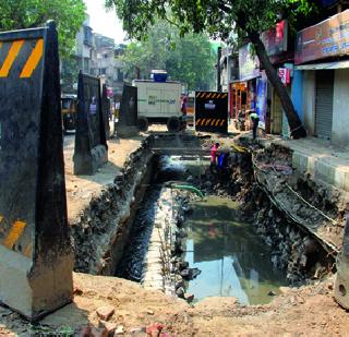 Half roads in Mumbai are excavated! | मुंबईतील निम्मे रस्ते खोदलेले!