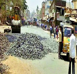 Defective encroachment of main road? | मुख्य रस्त्याचे चौपदरीकरण अतिक्रमणे हटवून?