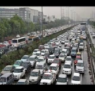 Mumbai-Goa highway jam | मुंबई-गोवा महामार्ग जाम Mumbai-Goa highway jam | मुंबई-गोवा महामार्ग जाम