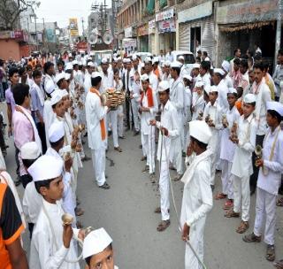 Sambhaji Maharaj's festivities, the city of Akola, | संभाजी महाराजांच्या जयघोषाने दुमदुमली अकोला नगरी Sambhaji Maharaj's festivities, the city of Akola, | संभाजी महाराजांच्या जयघोषाने दुमदुमली अकोला नगरी