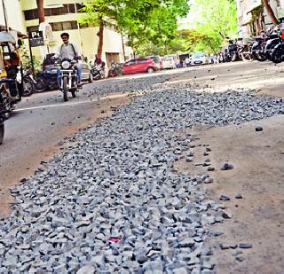 Millions of roads in the 'pothole' | रस्त्यांसाठीचे कोट्यवधी ‘खड्ड्यात’ Millions of roads in the 'pothole' | रस्त्यांसाठीचे कोट्यवधी ‘खड्ड्यात’