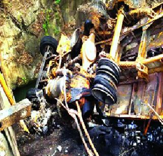 Truck - Two killed in a motorcycle accident | ट्रक - मोटारसायकल अपघातात दोन ठार Truck - Two killed in a motorcycle accident | ट्रक - मोटारसायकल अपघातात दोन ठार