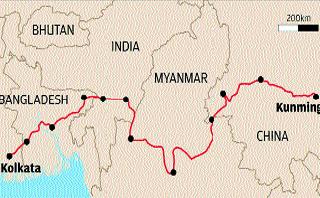 Chinese proposal of Kunming to Kolkata railway route | कुनमिंग ते कोलकता रेल्वेमार्गाचा चीनचा प्रस्ताव Chinese proposal of Kunming to Kolkata railway route | कुनमिंग ते कोलकता रेल्वेमार्गाचा चीनचा प्रस्ताव