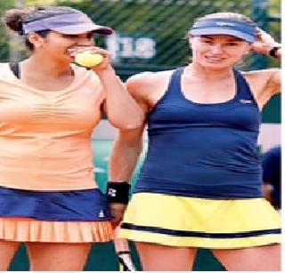 Sania-Hingis in quarters | सानिया-हिंगीस उपांत्यपूर्व फेरीत