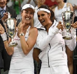 Sania's record, Wimbledon won women's doubles title | सानियाचा विक्रम, विम्बल्डनमध्ये महिला दुहेरीत मारली बाजी