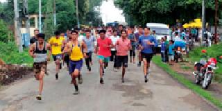 Marathon jog: | मॅराथॉन दौड :