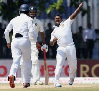 India's humiliating defeat in Galle, Sri Lanka won by 63 runs | गॉल कसोटीत भारताचा लाजिरवाणा पराभव, श्रीलंका ६३ धावांनी विजयी India's humiliating defeat in Galle, Sri Lanka won by 63 runs | गॉल कसोटीत भारताचा लाजिरवाणा पराभव, श्रीलंका ६३ धावांनी विजयी