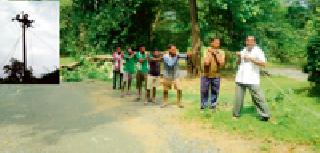 Nargunda light; The key area in the dark from six days | नारगुंडा प्रकाशले; कियर परिसर सहा दिवसांपासून अंधारात Nargunda light; The key area in the dark from six days | नारगुंडा प्रकाशले; कियर परिसर सहा दिवसांपासून अंधारात