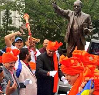 Dr. in Japan Unveiling the statue of Babasaheb Ambedkar | जपानमध्ये डॉ. बाबासाहेब आंबेडकर यांच्या पुतळ्याचे अनावरण