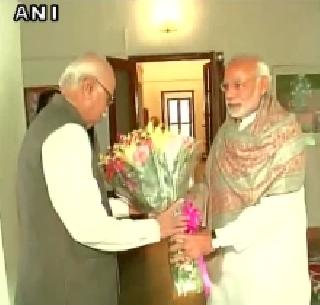 Modi's birthday gifted by LK Advani | वाढदिवसानिमित्त मोदींनी घेतली लालकृष्ण आडवाणींची भेट Modi's birthday gifted by LK Advani | वाढदिवसानिमित्त मोदींनी घेतली लालकृष्ण आडवाणींची भेट