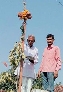 Dahalpujan for 100 years in Vairagad | वैरागडात १०० वर्षांपासून ढालपूजन