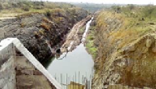 Canal work incomplete ... | कालव्याचे काम अपूर्ण... Canal work incomplete ... | कालव्याचे काम अपूर्ण...