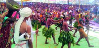 The people of tribal people in Manapura | मानापुरात आदिवासींचा जनसागर The people of tribal people in Manapura | मानापुरात आदिवासींचा जनसागर