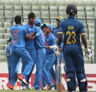 Under-19 World Cup - India beat Sri Lanka by 97 runs, beating India in the final | अंडर१९ वर्ल्डकप - भारताचा श्रीलंकेवर ९७ धावांनी विजय, भारताची अंतिम फेरीत धडक